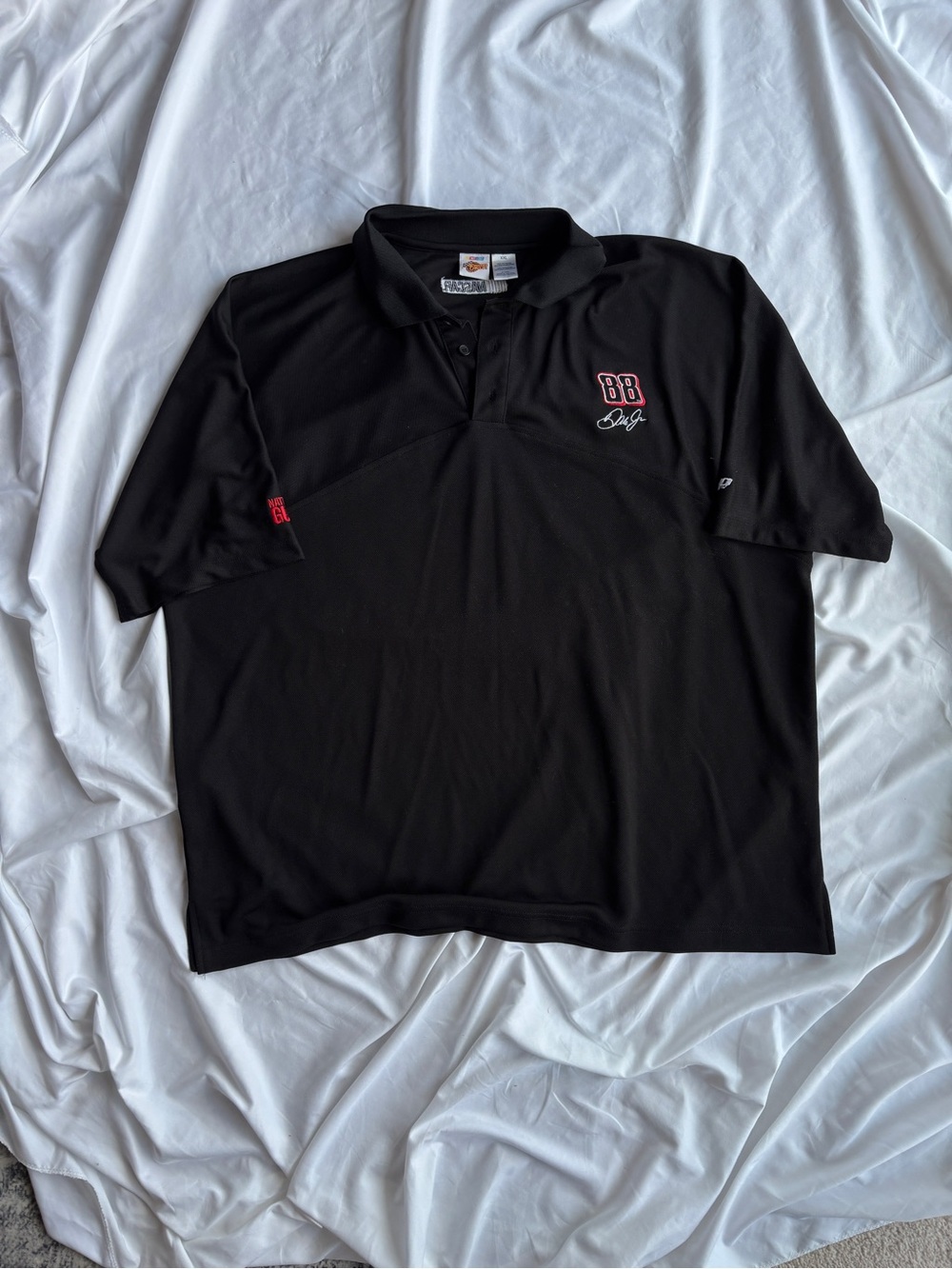 Black Dale Earnhardt Jr. NASCAR 88 Racing Polo